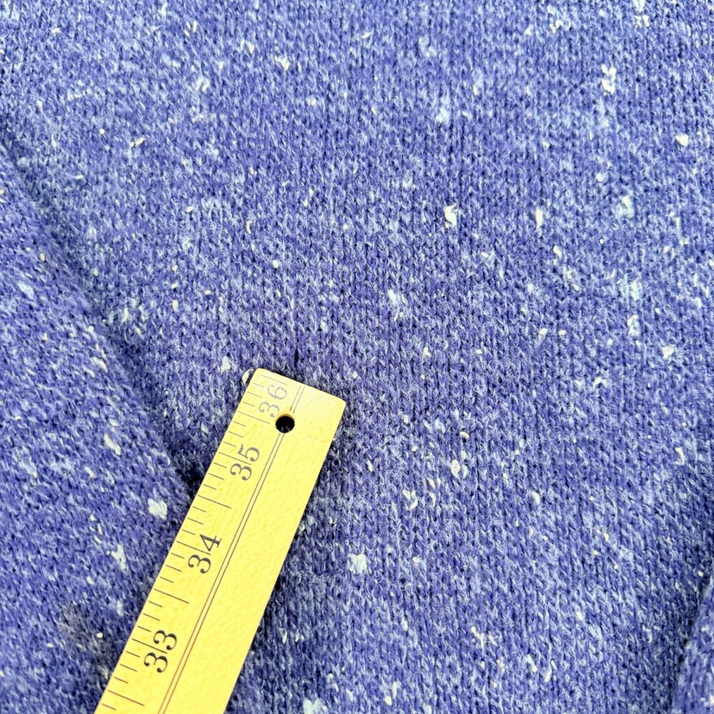 Tris Line Sweater Men L Blue Wool Blend Geometric Made in Italy Vintage Pullover - Picture 3 of 6